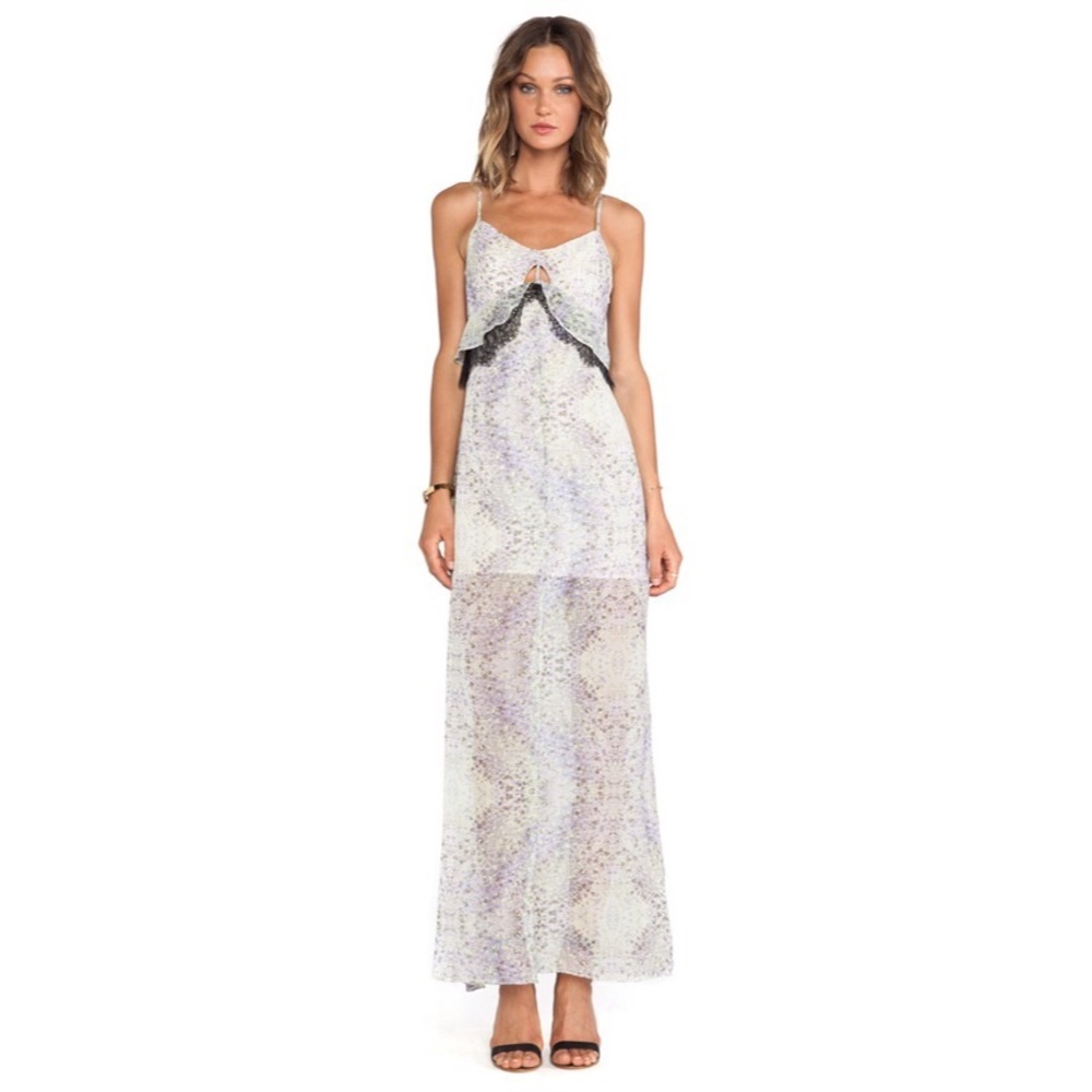Bcbgeneration Ruffled Maxi dress In cotton candy